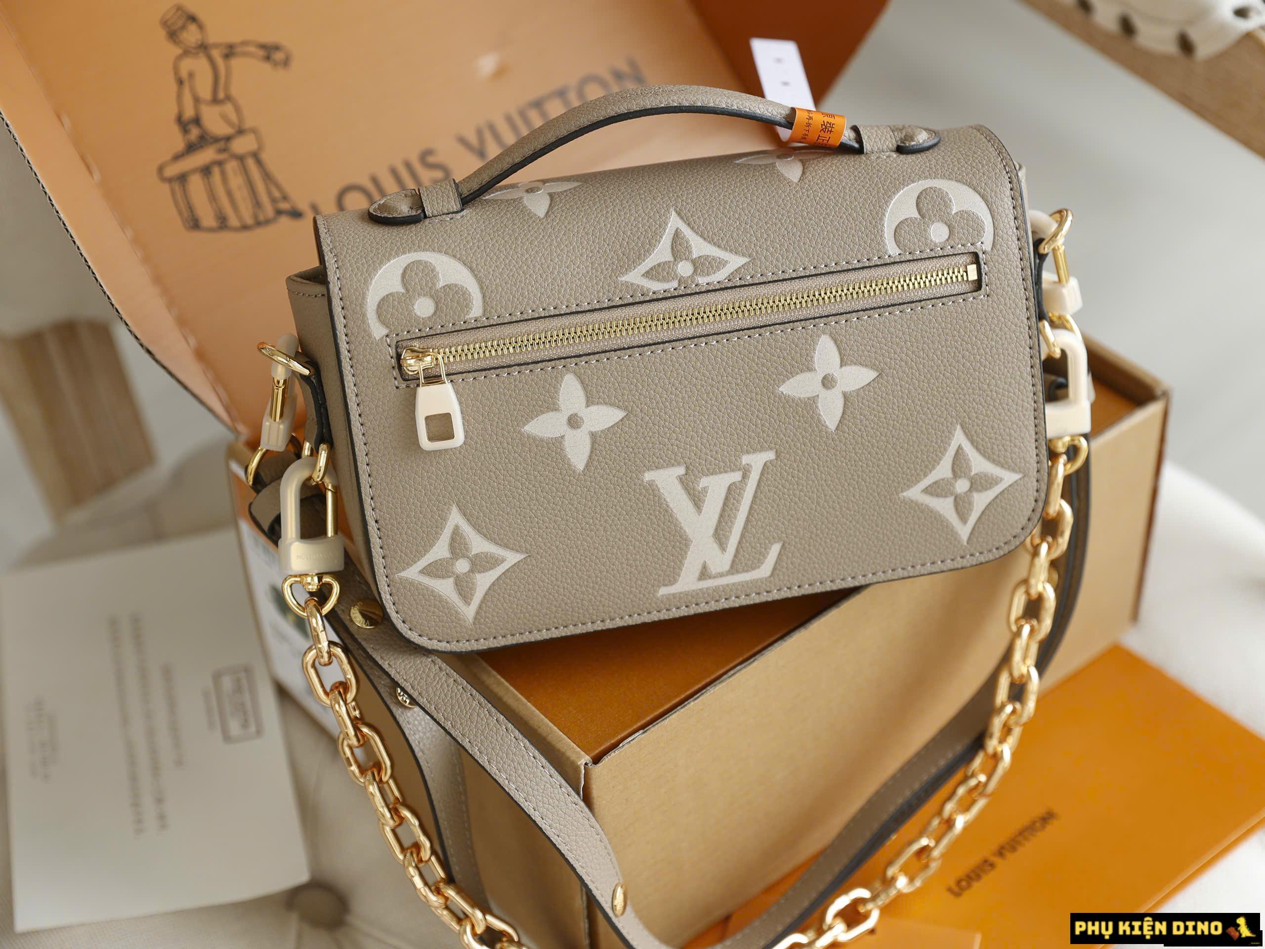 Túi Louis Vuitton LV Pochette Metis East West Cream Black Fullbox 4 Túi Xách LV Pochette Metis East West Màu Kem Cao Cấp