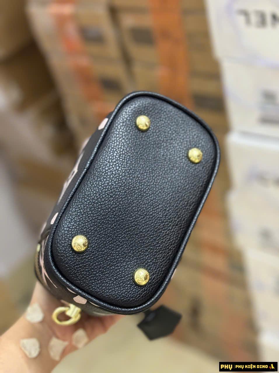 Túi Cốp Louis Vuitton Vanity PM Black Cream Size 16 M45780 7 Túi Xách LV Vanity PM Monogram Màu Đen Kem