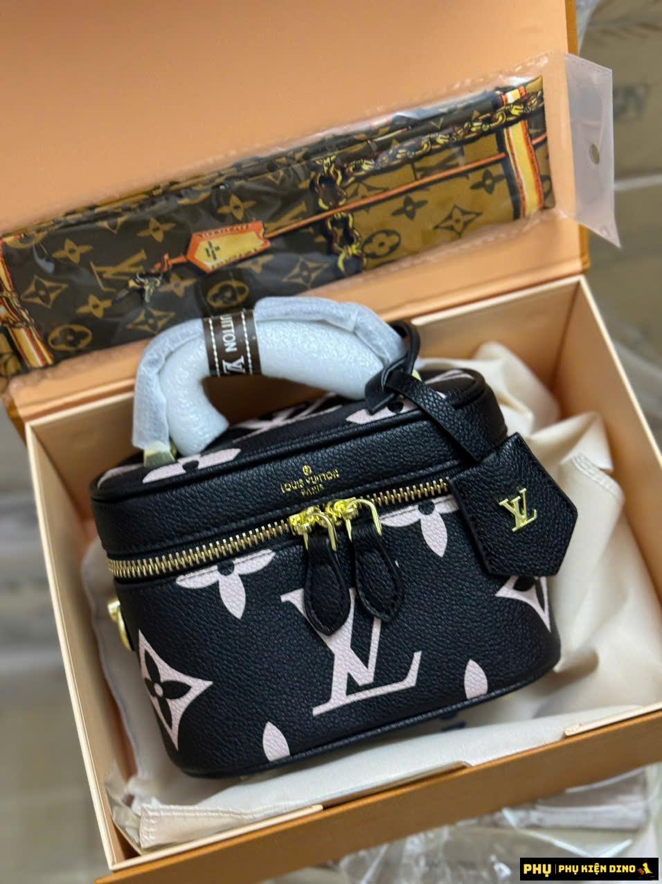 Túi Cốp Louis Vuitton Vanity PM Black Cream Size 16 M45780 3 Túi Xách Tay Louis Vuitton Vanity PM Đen Trắng Kem Full Box