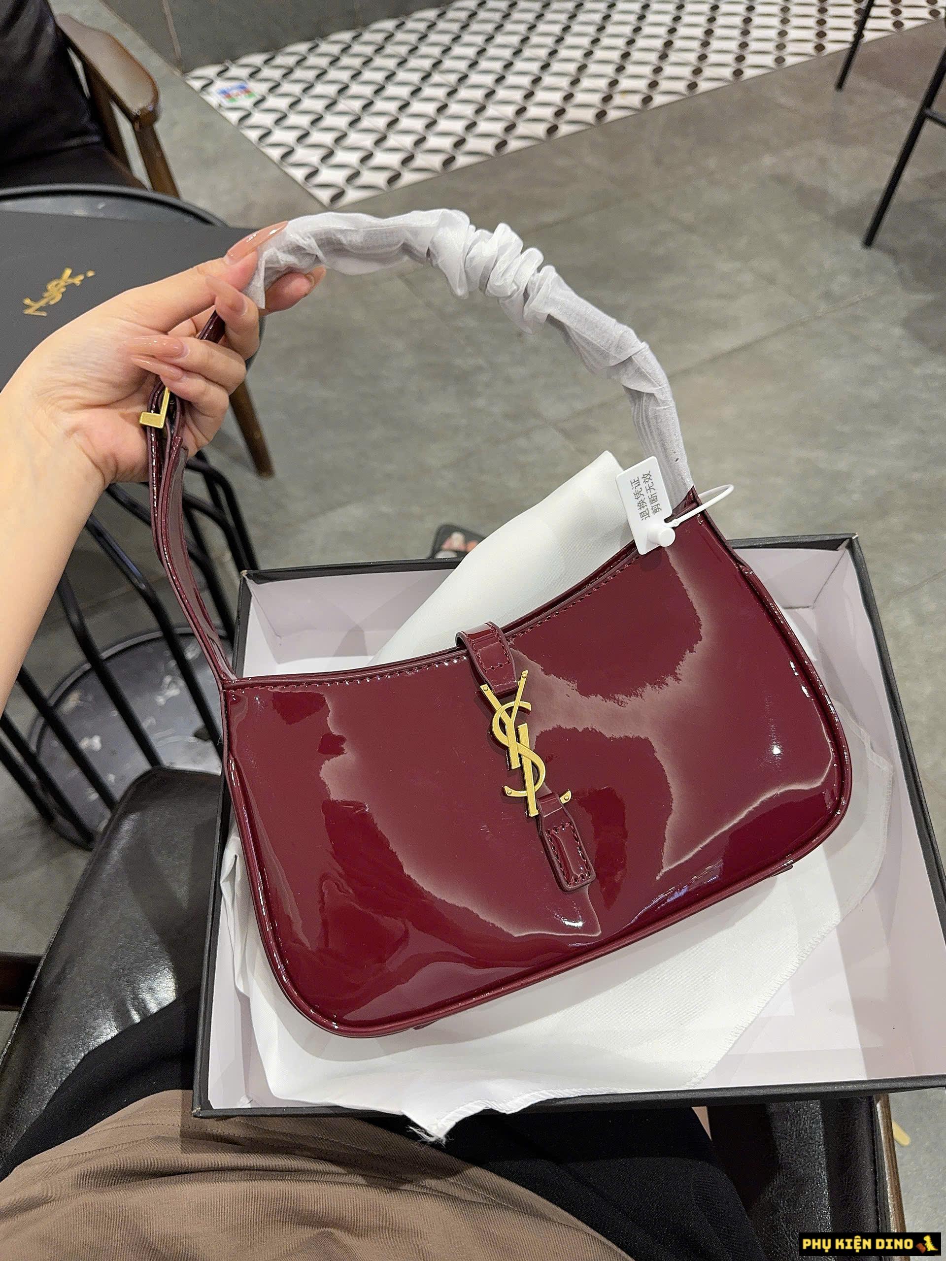 Túi YSL Le 5 A 7 Hobo Bag Dark Red Wine Fullbox Túi YSL Le 5 A 7 Hobo Bag Dark Red Wine Fullbox
