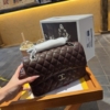 Túi Chanel Caviar Quilted Medium Double Flap Brown 19 Túi Chanel Medium Double Flap Màu Nâu Chocolate Da Caviar