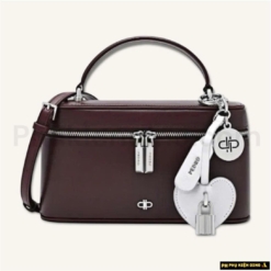 Túi Đeo Chéo Nữ Pedro Ari Leather Shoulder Bag Đỏ Mận Fullbox