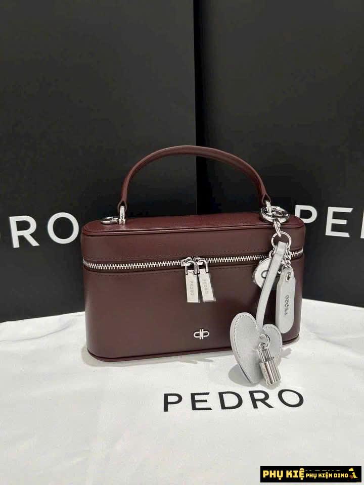Túi Đeo Chéo Nữ Pedro Ari Leather Shoulder Bag Đỏ Mận Fullbox 1 Túi Đeo Chéo Nữ Pedro Ari Leather Shoulder Bag Màu Đỏ Mận Fullbox
