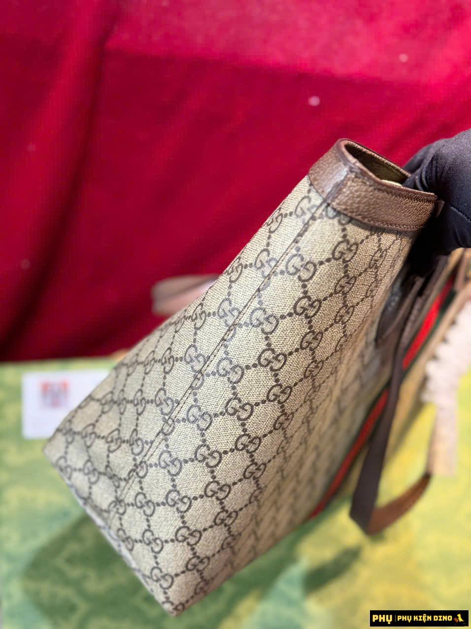 Túi Gucci Ophidia Large Tote Bag Có Khóa Kéo Fullbox Size 38 11 Túi Gucci Ophidia Large Tote Bag Luxury Shopping Bag Fullbox