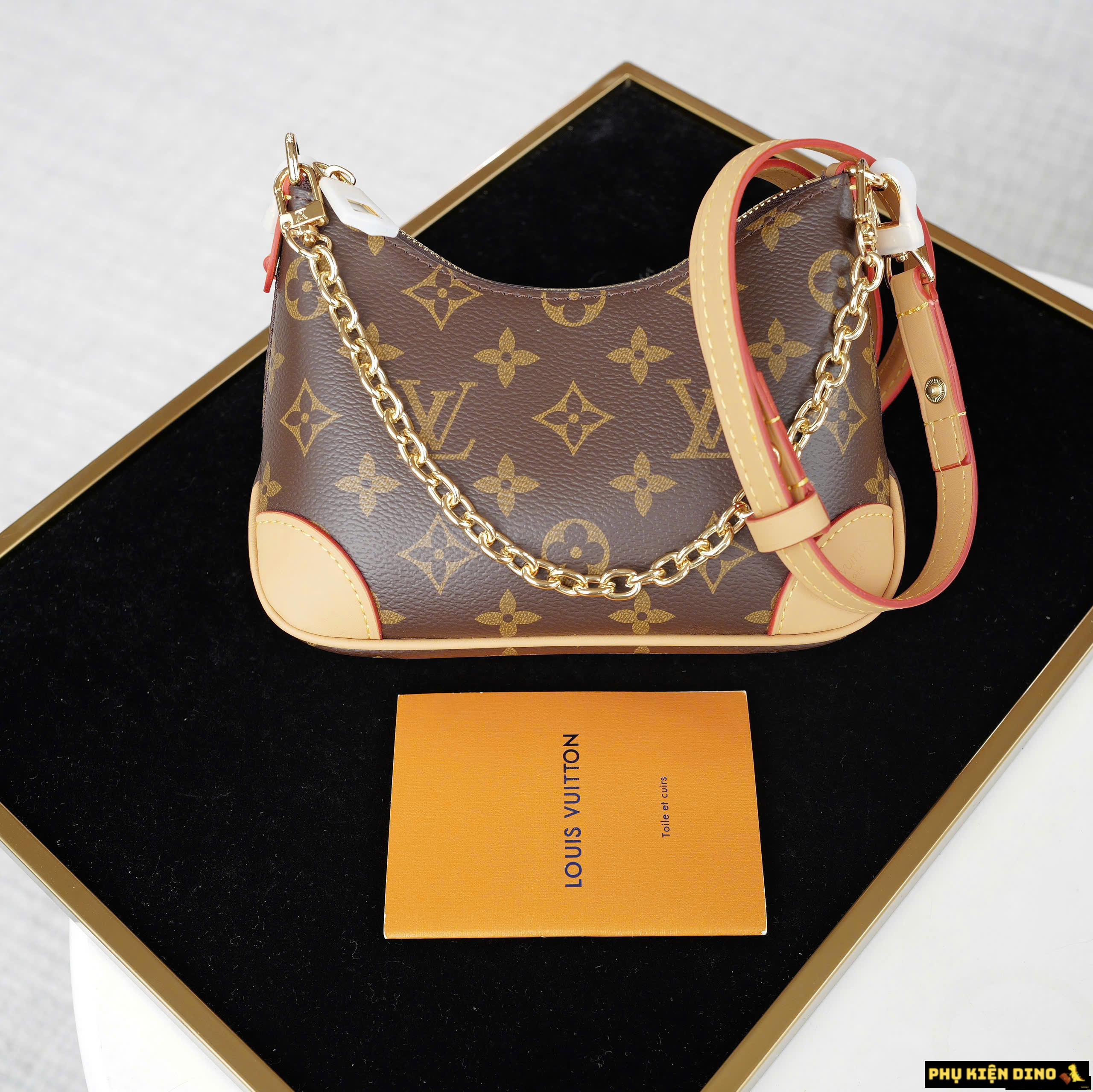Túi Louis Vuitton LV Boulogne PM M45832 3 Túi Louis Vuitton Boulogne Monogram Canvas Box Nam Châm