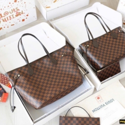 Túi Louis Vuitton Neverfull MM Nâu Caro Bản Đẹp