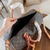 Túi Trống Du Lịch Louis Vuitton LV Brown 24 Túi LV Monogram Brown Keepall Bandouliere Style