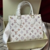 Túi Louis Vuitton LV OnTheGo PM Size 25 Fullbox M25770 15 Túi LV OnTheGo PM Trắng Họa Tiết Size 25 Fullbox Cao Cấp
