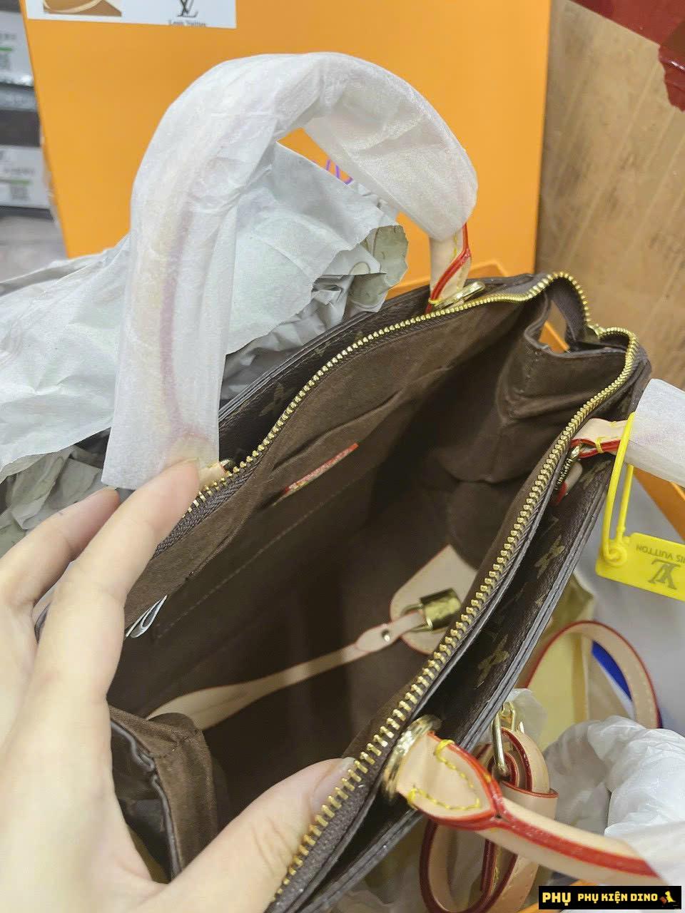 Túi Louis Vuitton Petit Palais Tote Bag Brown M45900 6 Túi LV Petit Palais M45900 Màu Nâu Hoạ Tiết Classic