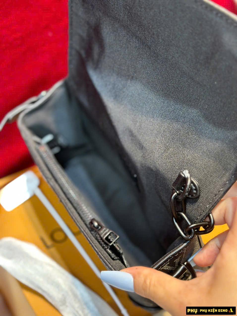 Túi Nam Louis Vuitton LV Steamer Wearable Monogram Eclipse M81783 7 Túi LV Steamer Wearable M81783 Monogram Eclipse Đen Fullbox