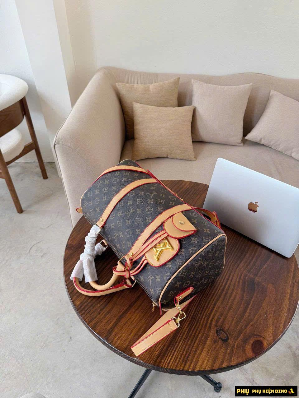 Túi Trống Du Lịch Louis Vuitton LV Brown 9 Túi Trống LV Monogram Brown Bản Đẹp Mẫu Mới