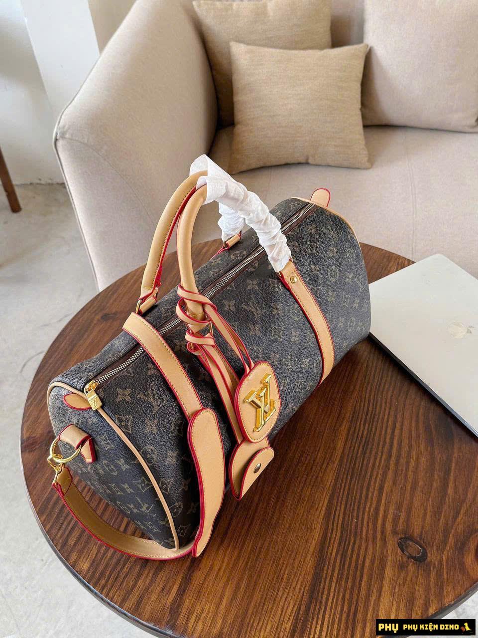 Túi Trống Du Lịch Louis Vuitton LV Brown 7 Túi Xách Nam Nữ LV Monogram Brown Du Lịch