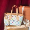 Túi Louis Vuitton LV Neverfull Mini Size 20 Tặng Kèm Ví Nhỏ Fullbox 10 Túi Xách Nữ LV NVF Mini Size 20 White Multicolor Monogram Fullbox