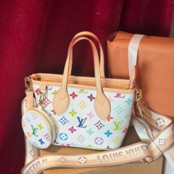 Túi Xách Nữ LV NVF Mini Size 20 White Multicolor Monogram Fullbox