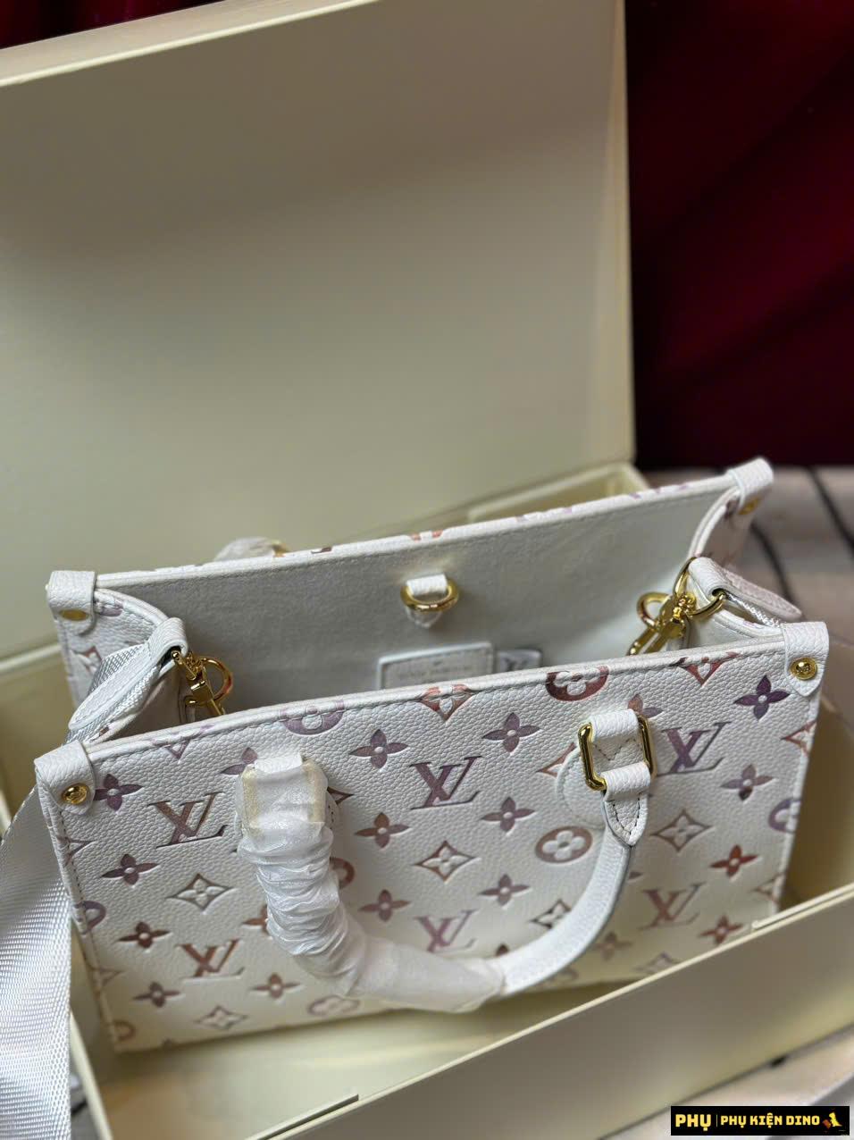Túi Xách Nữ LV OnTheGo PM Size 25 M25770 Trắng Kem Fullbox Đẹp Túi Xách Nữ LV OnTheGo PM Size 25 M25770 Trắng Kem Fullbox Đẹp