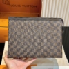 Túi Clutch Louis Vuitton LV Pochette Voyage Damier Graphite Size 25 Fullbox 17 Túi Cầm Tay LV Pochette Voyage Damier Graphite Da Bò Fullbox Size 25