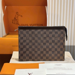 Phụ Kiện Dino - Túi Xách Luxyry 17 Túi Clutch LV Pochette Voyage Damier Graphite Size 25 Fullbox