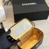 Túi Cốp Gương Chanel Vanity Case Black Lambskin Size 18 Fullbox 28 Túi Cốp Gương Black Vanity Case With Mirror Fullbox