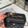 Túi Cốp Gương Chanel Vanity Case Black Lambskin Size 18 Fullbox 23 Túi Cốp Gương Size 18 Màu Đen Da Cừu Fullbox VIP