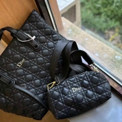 Túi Đeo Chéo Dior Công Sở Thêu Nổi Sắc Nét Fullbox Bill