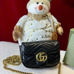 Túi Đeo Chéo Gucci Marmont Super Mini Đen Fullbox