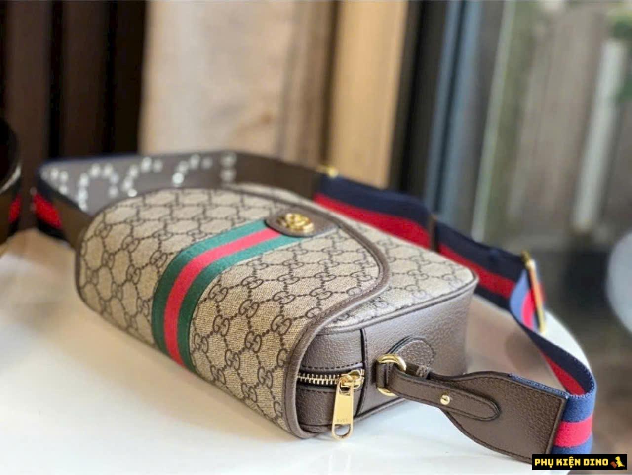 Túi Đeo Vai Gucci Ophidia Dây Sọc Xanh Đỏ Fullbox Túi Đeo Vai Gucci Ophidia Dây Sọc Xanh Đỏ Fullbox