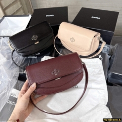 Túi Đeo Vai Icon Leather Wine Red New Arrival Fullbox