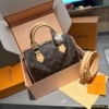 Túi Louis Vuitton LV Speedy Bandouliere Size 25 Fullbox Kèm Khăn 36 Túi Đeo Vai LV Speedy 25 Monogram Kèm Khăn Lụa Hãng Fullbox