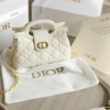 Túi Dior Jolie Cannage Lambskin Top Handle Mini Bag 25 Túi Dior Jolie Top Handle Mini Cream Leather Fullbox