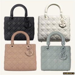 Phụ Kiện Dino - Túi Xách Luxyry 15 Túi Lady Dior Small Ultramatte Cannage Calfskin Fullbox