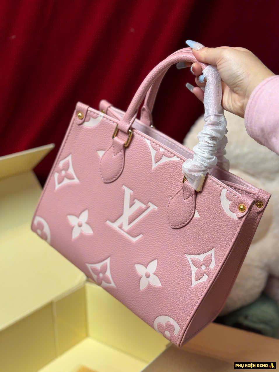 Túi Louis Vuitton OnTheGo PM Size 25 Pink Luxury Fullbox Túi Louis Vuitton OnTheGo PM Size 25 Pink Luxury Fullbox