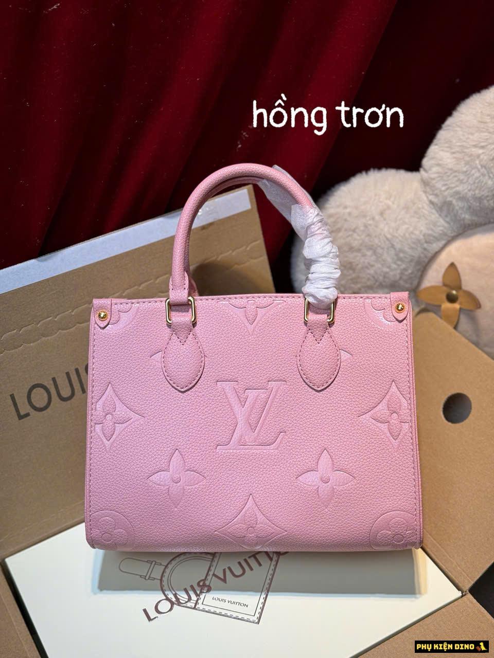 Túi Louis Vuitton OnTheGo PM Size 25 Pink Quilted Fullbox Túi Louis Vuitton OnTheGo PM Size 25 Pink Quilted Fullbox