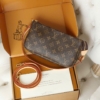 Túi Louis Vuitton LV Pochette Accessoires Monogram Fullbox 32 Túi Louis Vuitton Pochette Accessoires Shoulder Bag Màu Nâu
