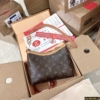 Túi Xách LV Pochette Metis East West Monogram Size 21cm Fullbox 20 Túi Louis Vuitton Pochette Metis East West Màu Nâu Da Thật 2 Box