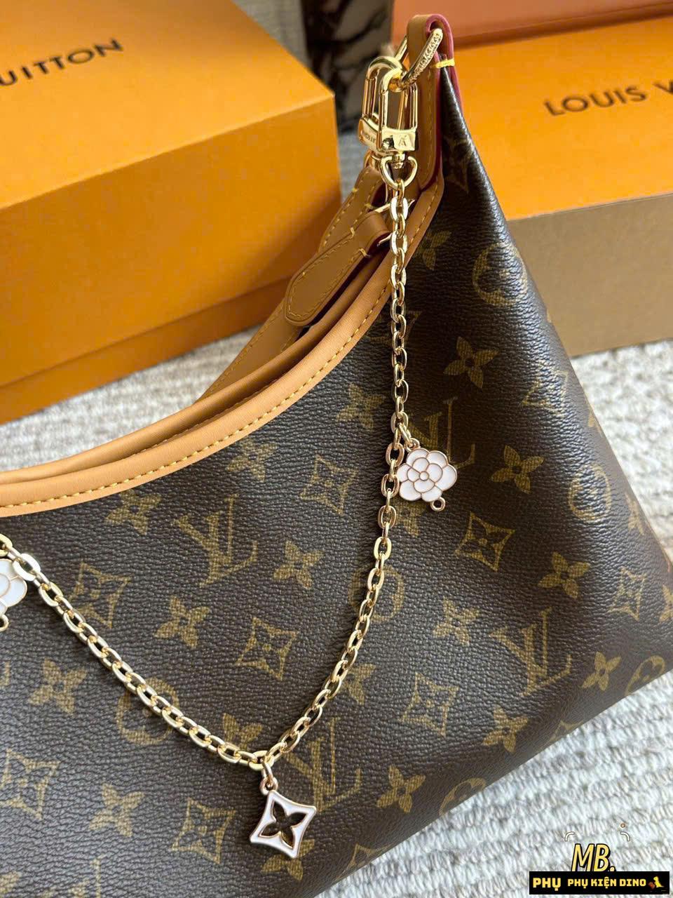 Túi Louis Vuitton LV Speedy Bandouliere Monogram Kèm Charm Fullbox 8 Túi Louis Vuitton Speedy Bandouliere Monogram Dây Da Caramel
