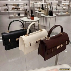 Túi Xách Charles & Keith CNK Arlet Belted Trắng Đen Đỏ