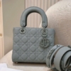 Túi Lady Dior Small Ultramatte Cannage Calfskin Fullbox 24 Túi Xách Nữ Lady Dior Grey Ultramatte Bản Vip Fullbox