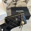 Túi Cốp Gương Chanel Vanity Case Black Lambskin Size 18 Fullbox 18 Túi Xách Tay Cốp Gương Đen Bản VIP Fullbox Bill