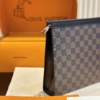 Túi Clutch Louis Vuitton LV Pochette Voyage Damier Graphite Size 25 Fullbox 12 Ví Clutch LV Pochette Voyage Damier Graphite Bản Cao Cấp Size 25 Fullbox