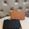 Ví Cầm Tay Louis Vuitton Monogram Zip Around Clutch Fullbox 17 Ví Nam Nữ LV Damier Infini Da Dập Nổi Fullbox Xịn