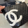 Túi Chanel Quilted Lambskin Large Ligne Cambon Tote 20 Túi Chanel Cambon Ligne White Black Cao Cấp