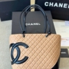 Túi Chanel Quilted Lambskin Large Ligne Cambon Tote 19 Túi Chanel Cambon Ligne White Black Cao Cấp