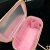 Túi Cốp Chanel Vanity Quai Ngọc Phối Xích Size 20 Fullbox 17 Túi Cốp Chanel Vanity Quai Ngọc Màu Hống Cốp Gương
