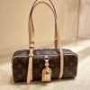 Túi Louis Vuitton LV Hang On Brown Fullbox M47031 21 Túi Đeo Chéo Nữ LV Hang On Brown Multi Bag Fullbox