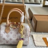 Túi Louis Vuitton LV Speedy Nano Size 20 Brown White Fullbox 12 Túi Louis Vuitton Speedy 20 White Monogram Canvas Fullbox
