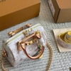 Túi Louis Vuitton LV Speedy Nano Size 20 Brown White Fullbox 14 Túi Louis Vuitton Speedy Nano 20 White Classic Fullbox