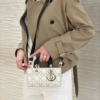 Túi Dior Lady D-Joy Bag Two-Tone White Black Size 22cm 18 Túi Lady D-Joy Two-Tone Trắng Đen