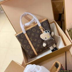 Phụ Kiện Dino - Túi Xách Luxury 19 Túi Louis Vuitton Neverfull Monogram Fullbox Tặng Charm Kitty