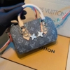 Túi Louis Vuitton Nano Speedy Gray Denim Size 17 Fullbox 9 Túi LV Trống Nano Speedy Denim Xám Size 17 Fullbox