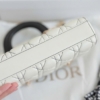 Túi Dior Lady D-Joy Bag Two-Tone White Black Size 22cm 15 Túi Thời Trang Mini Lady D-Joy